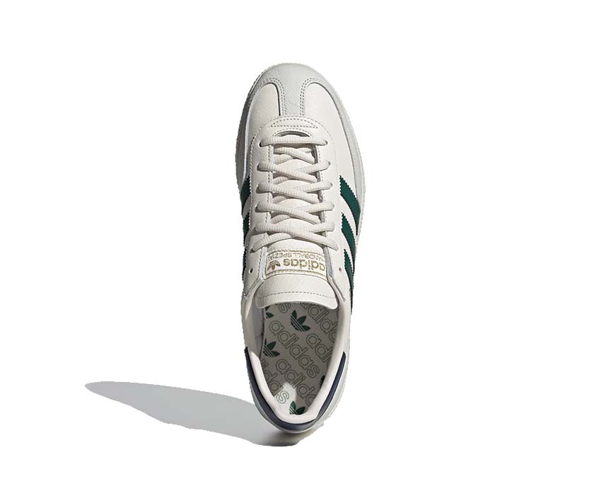 Detail — Leder Chalk White Collegiate Green Handball Spezial