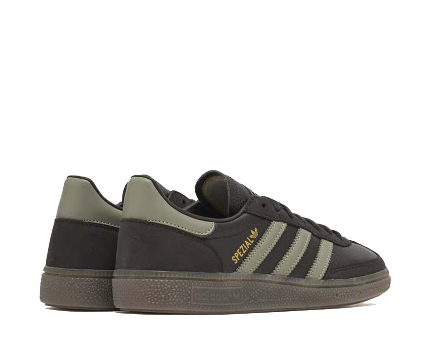 Adidas Handball Spezial Aurora Coffee détail — suède premium coloris café