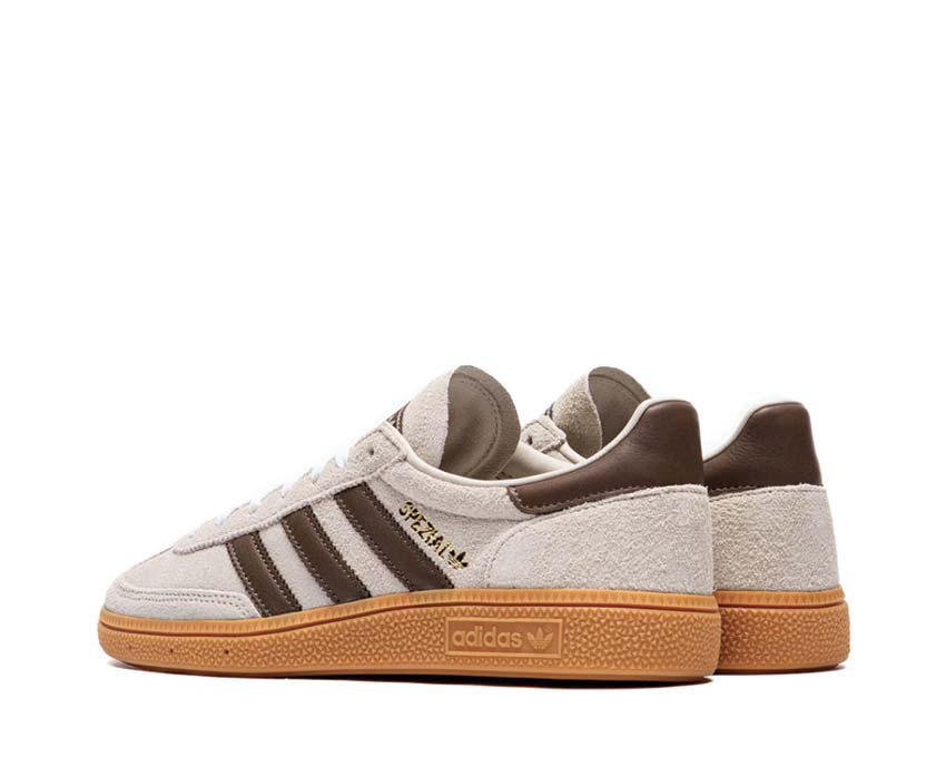 Adidas Handball Spezial W Aluminium détail — tige suède premium