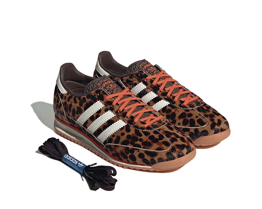 Adidas SL 72 OG W Leopard Print — three-quarter view