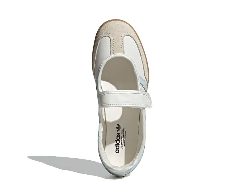 Adidas Samba Jane Cloud White — vista posteriore contrafforte Gum elegante