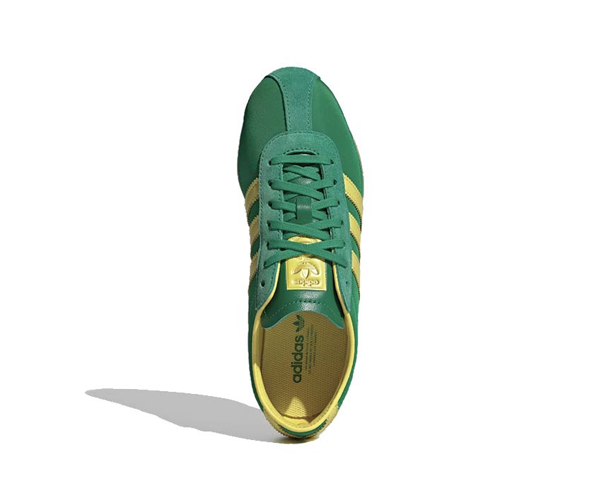 Adidas Tokyo W Green dettaglio — tomaia mesh verde Pure Sulfur con inserti