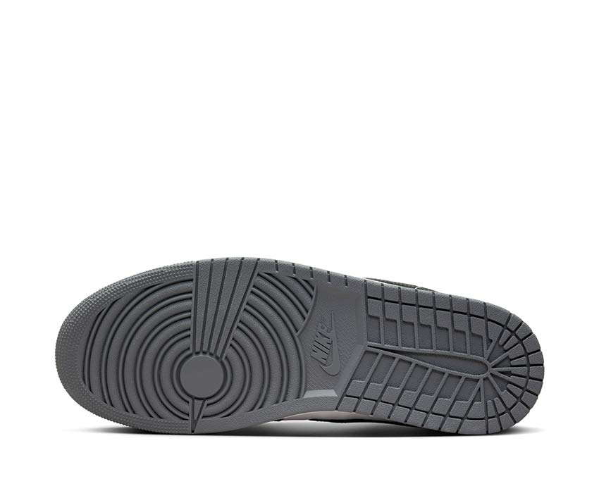 Jordan Air Jordan 1 Low Iron Grey White Black Iron Grey — Draufsicht