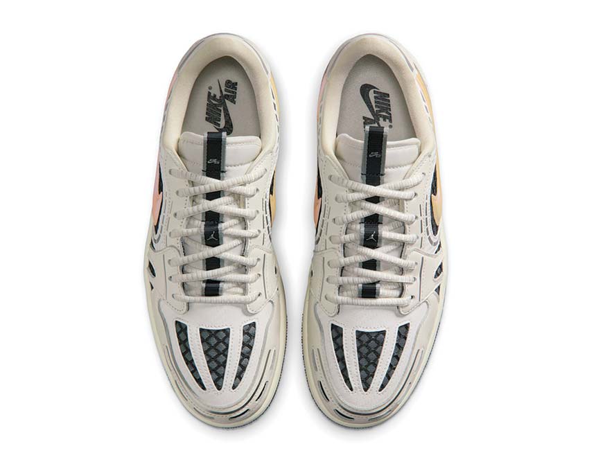 Air Jordan 1 Method of Make Low V3 Sail Blanco vista trasera — zapatillas mujer hype retro