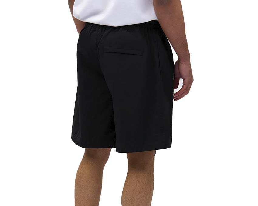 Arte Birds Logo Shorts Negro vista lateral — shorts hombre corte relajado