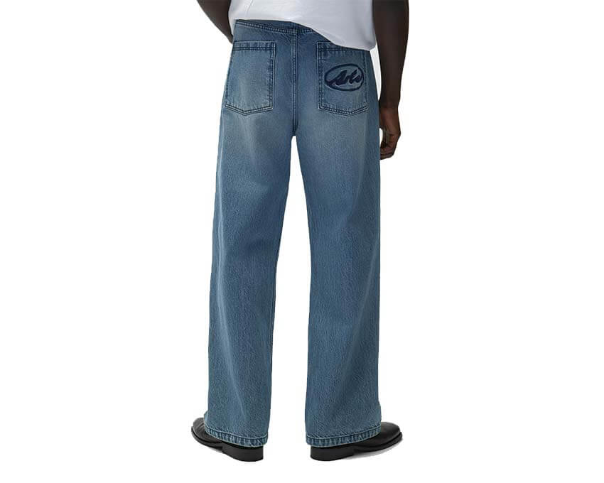 Arte Circle Logo Pocket Pants detail — Arte circle logo embroidered on pocket