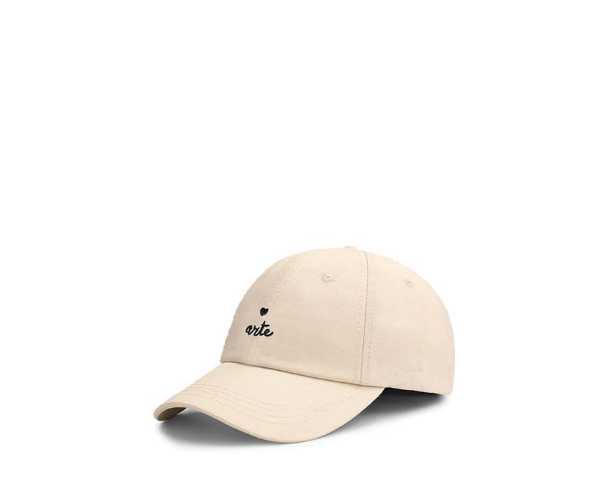 Arte Heart Logo Cap Cream — gorra unisex logo corazón bordado streetwear