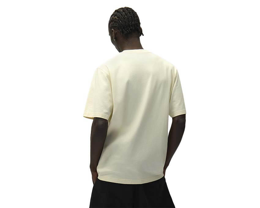 Arte Side Logo T-shirt Crème détail — logo Arte brodé sur le côté