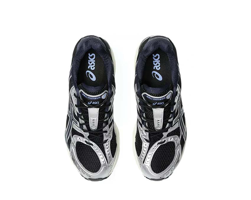 Asics Gel Nimbus 10.1 Black/Midnight vista trasera — amortiguación Gel talón premium