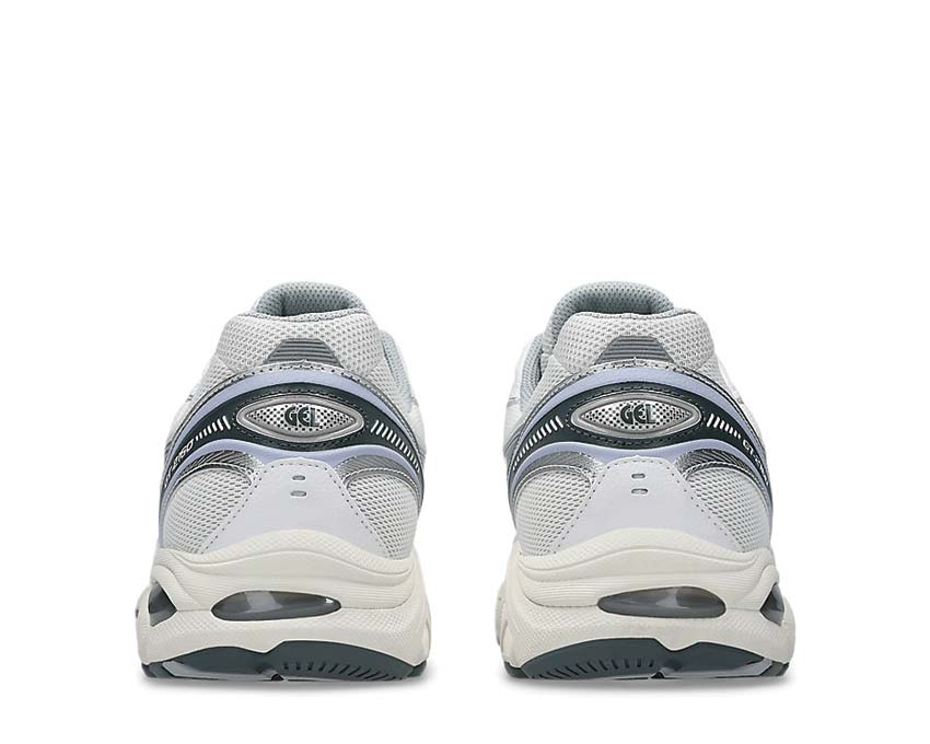 Asics GT-2160 Blue Fade White/Blue Fade détail — mesh et suède vintage