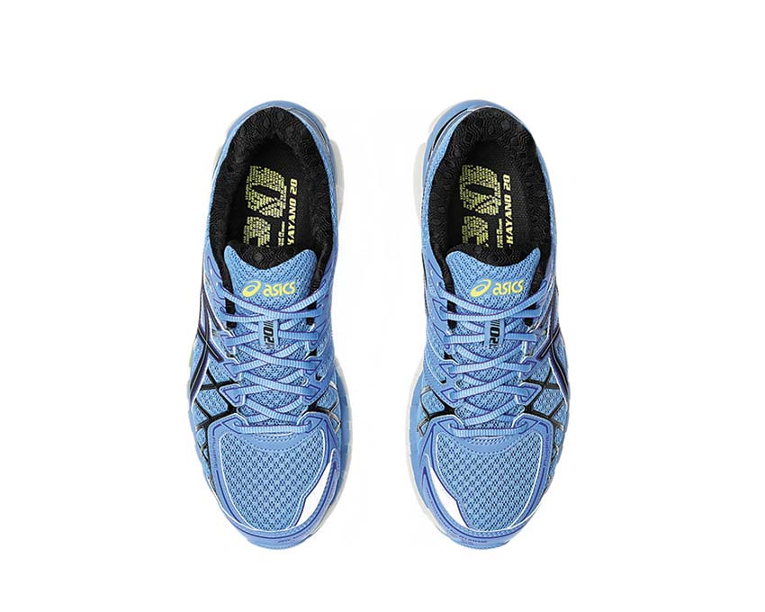 Asics Gel Kayano 20 Blue Neptune/Black Rückansicht — Gel-Dämpfung Stabilität