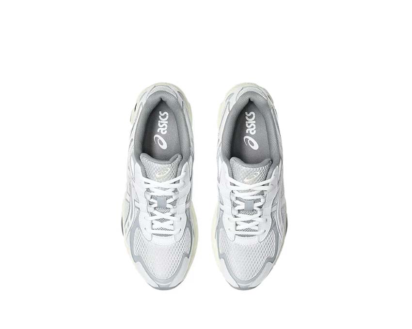 Asics Gel NYC 2055 Glacier Grey/White rear view — Gel cushioning platform