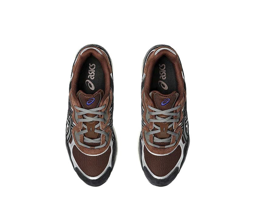 Asics Gel NYC Reddish Brown/Black Rückansicht — Gel-Dämpfung Ferse Vintage