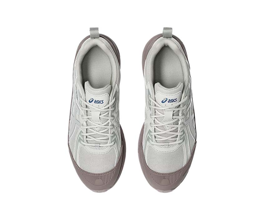 Asics Gel Venture 6 Shield Mauve Grey/Oyster Grey rear view — Gel trail cushioning