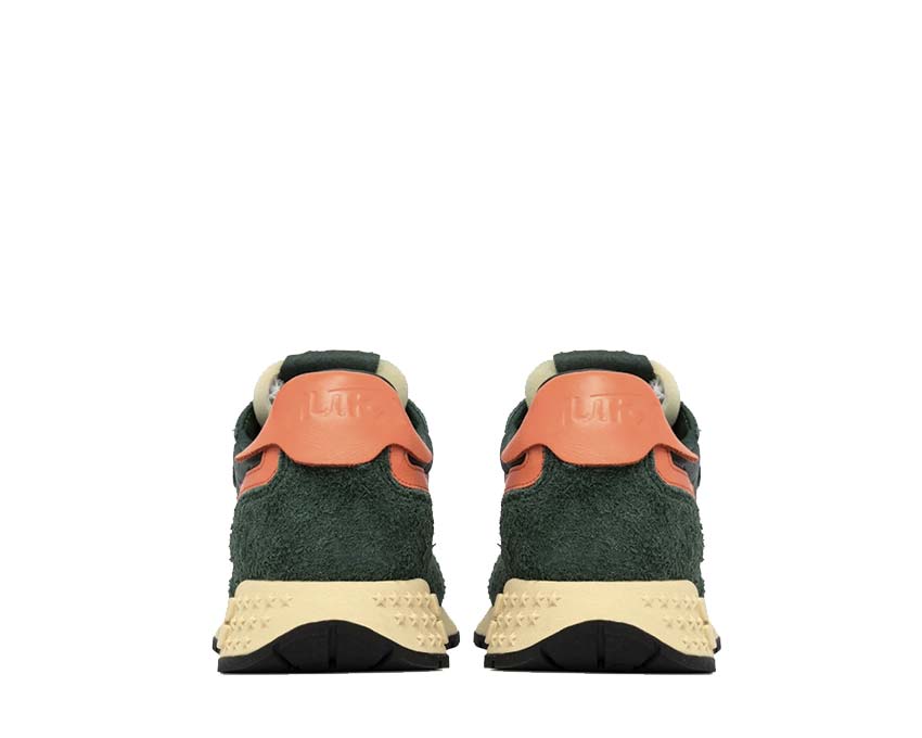 Autry Reelwind Low Suede Net Bottle Orange detail — orange net
