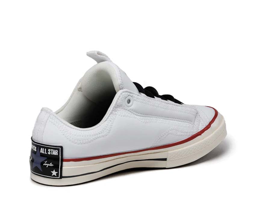 Converse Chuck Taylor All Star 70 OX Puffed White/Red semelle — semelle vulcanisée bouffante blanche