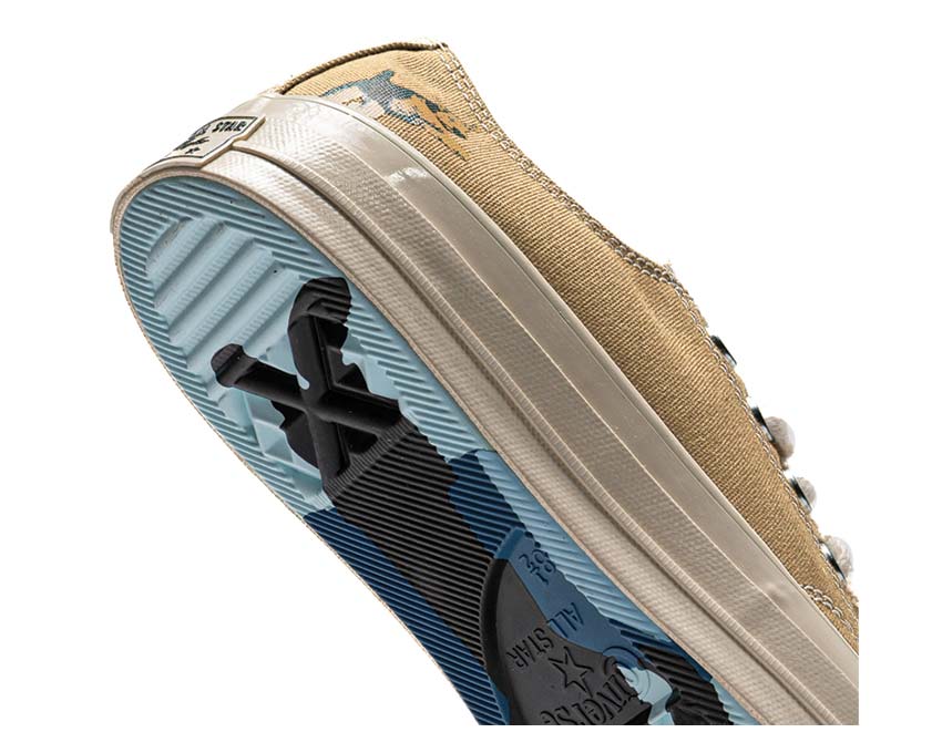 Converse Golf Le Fleur Chuck 70 OX Apricot dettaglio — ricamo floreale
