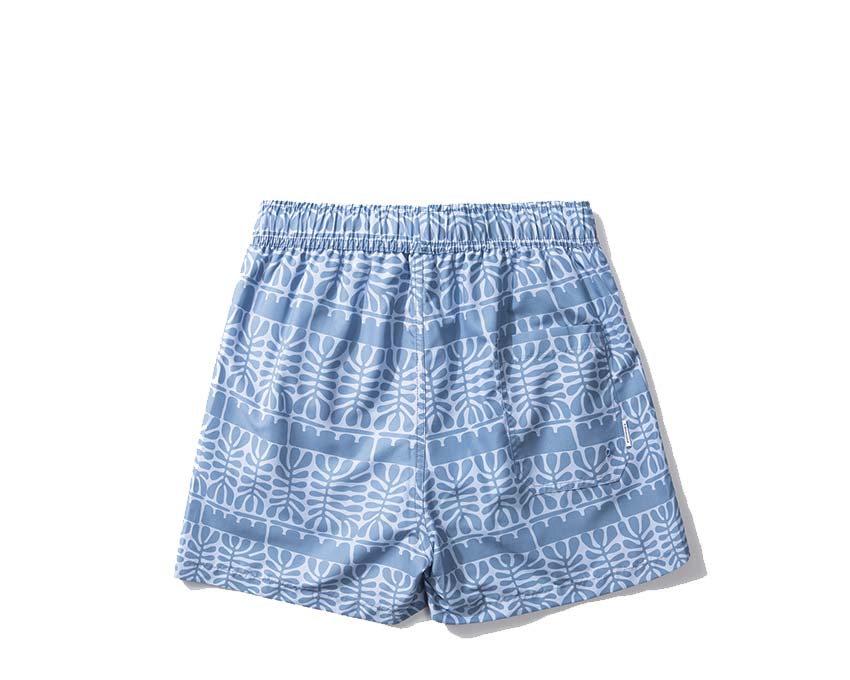 Edmmond Studios Leaves Shorts Plain Steel detail — leaves print leg