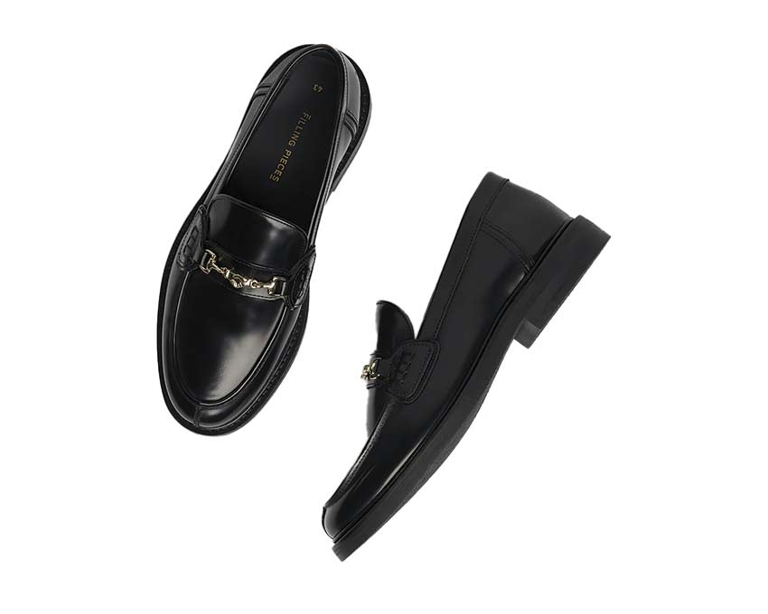 Filling Pieces Loafer Polido All Black dettaglio — pelle polido premium