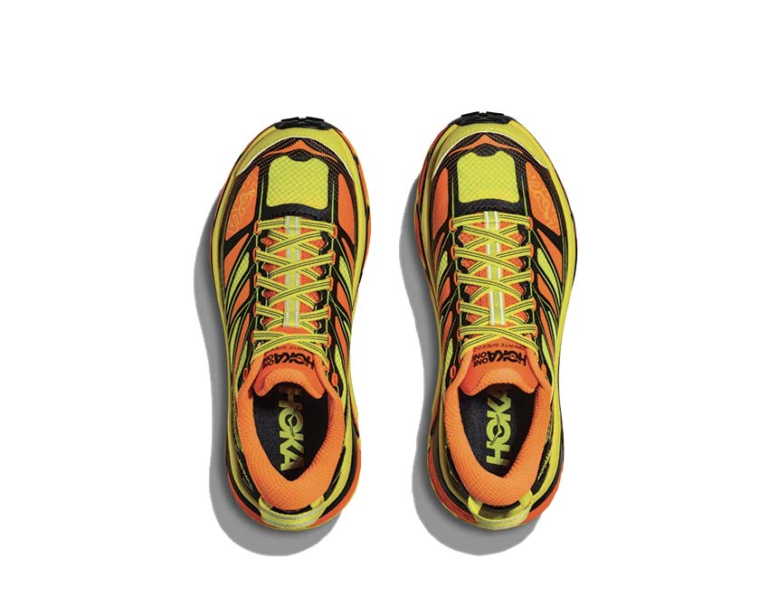 HOKA Mafate Speed 2 Electric Tanger Detail — Premium-Material