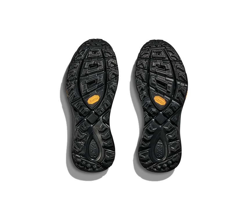 HOKA Mafate Three2 Black Carbon detalle — material premium