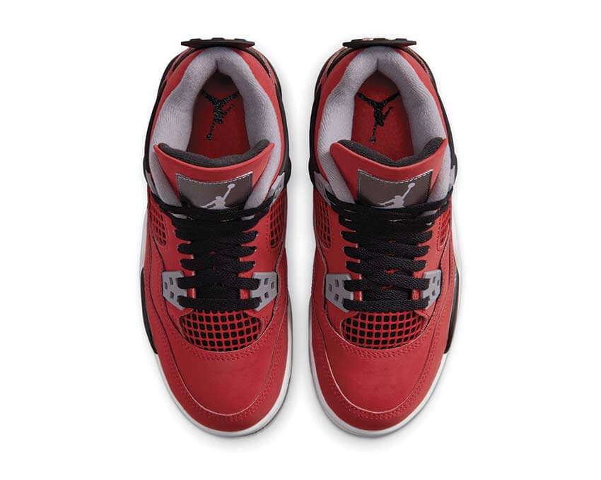Air Jordan 4 Retro GS Toro Bravo — vista tres cuartos coloris rojo Toro niño