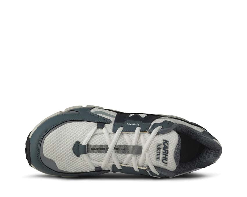 Karhu Super Fulcrum Stormy Weather India Ink détail — empiècements contrastes