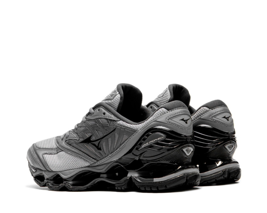 Mizuno Wave Prophecy LS Ultimate Gray Quiet Shade semelle — Wave Plate épaisse
