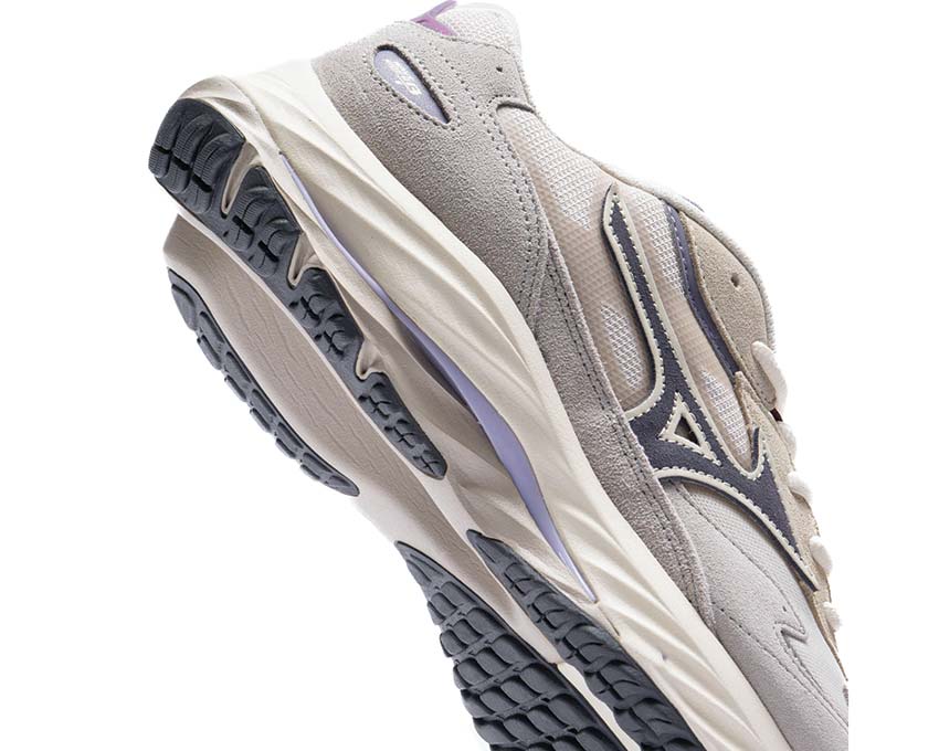 Mizuno Wave Rider Beta White Sand/Grey Stone Detail — Mesh Obermaterial Konstruktion