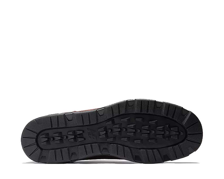 New Balance Allerdale Made in UK Black Coffee — vista posteriore tallone emblema UK
