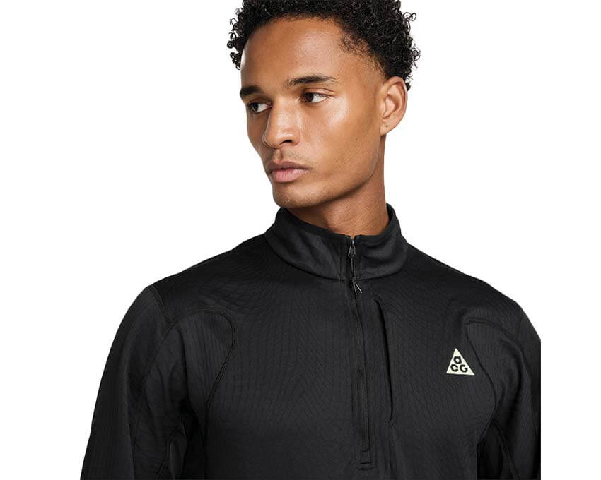 Nike ACG Wolf Grid Therma-FIT Half-Zip Top Negro — pullover trail hombre técnico