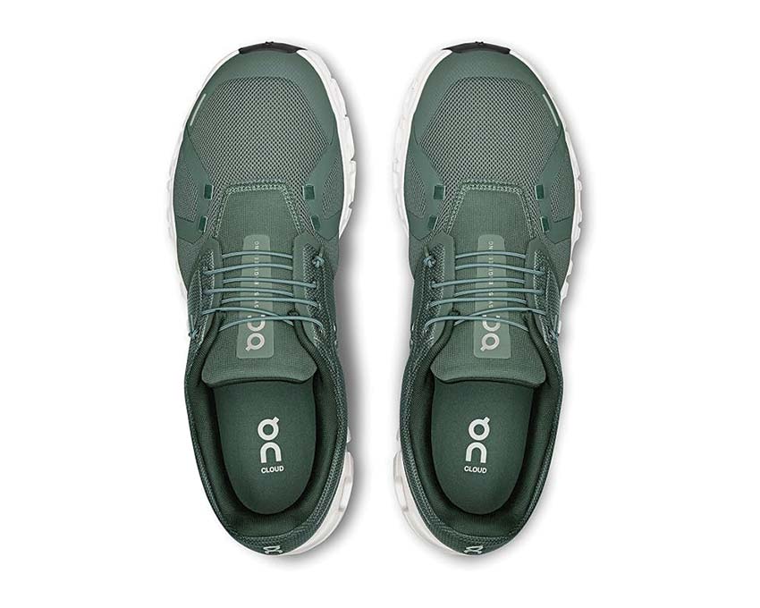 On Cloud 6 Evergreen detail — breathable mesh men's running shoe