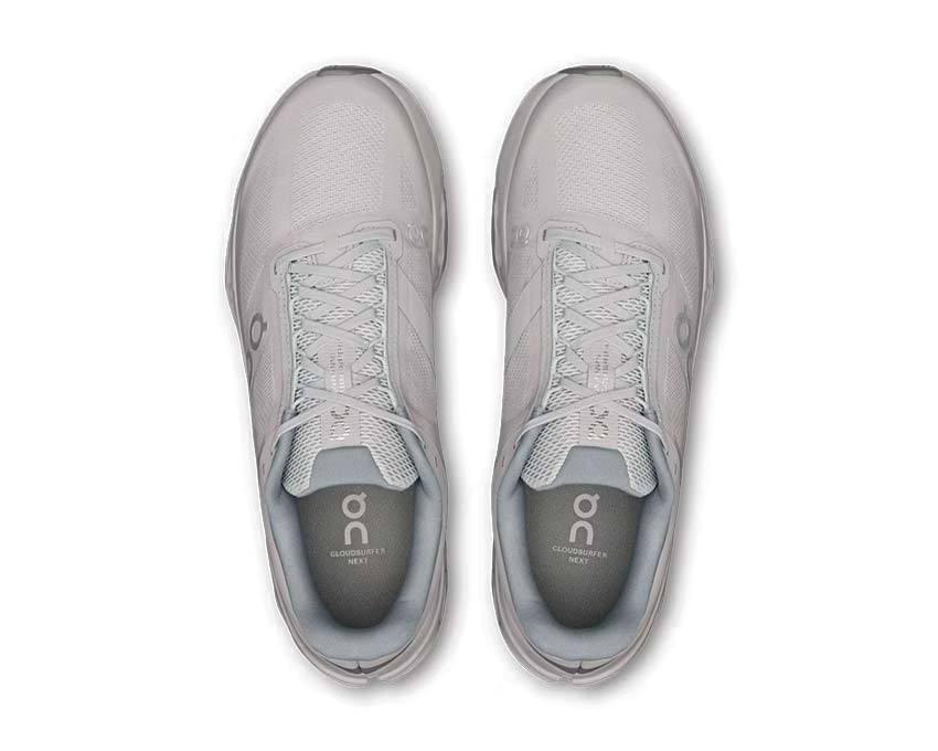 On Cloudsurfer Next Glacier dettaglio — mesh traspirante scarpa running uomo