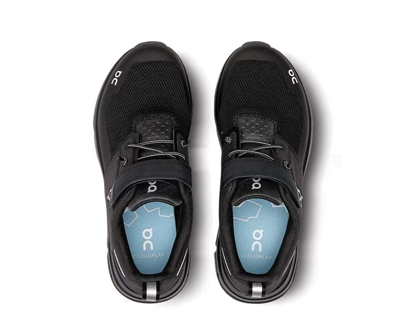 On Cloud Play Black Kids — sneakers enfant CloudTec biométrie sans lacets