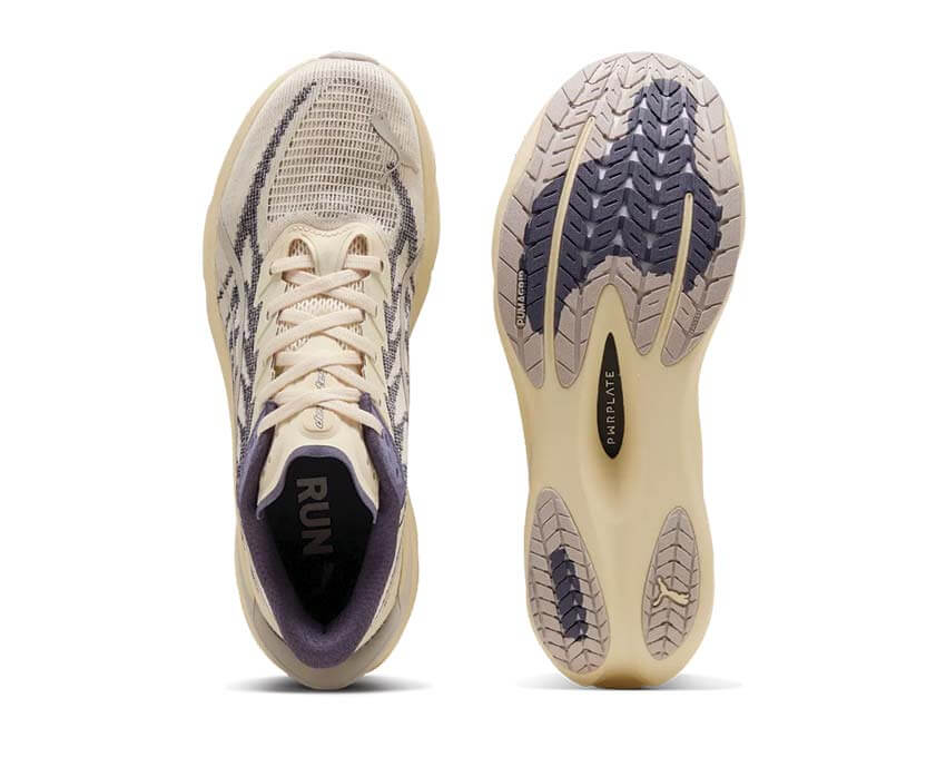 Puma Deviate Nitro 4 Jaune dos — talon Deviate Nitro 4 jaune beurre