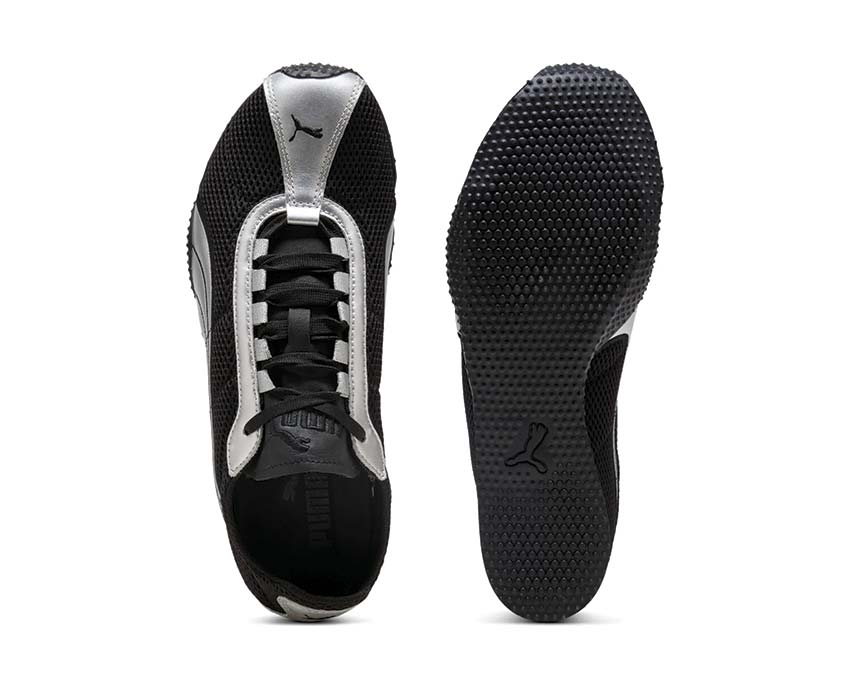 Puma H-Street OG Noir Argent dos — talon H-Street OG cuir noir argent