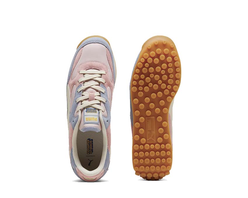 Puma x KIDSUPER Easy Rider Mauve Mist Snow detail — artwork