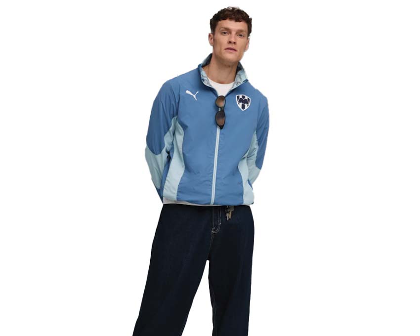 Puma KidSuper MTY Reversible Jacket Blue côté intérieur — intérieur veste réversible