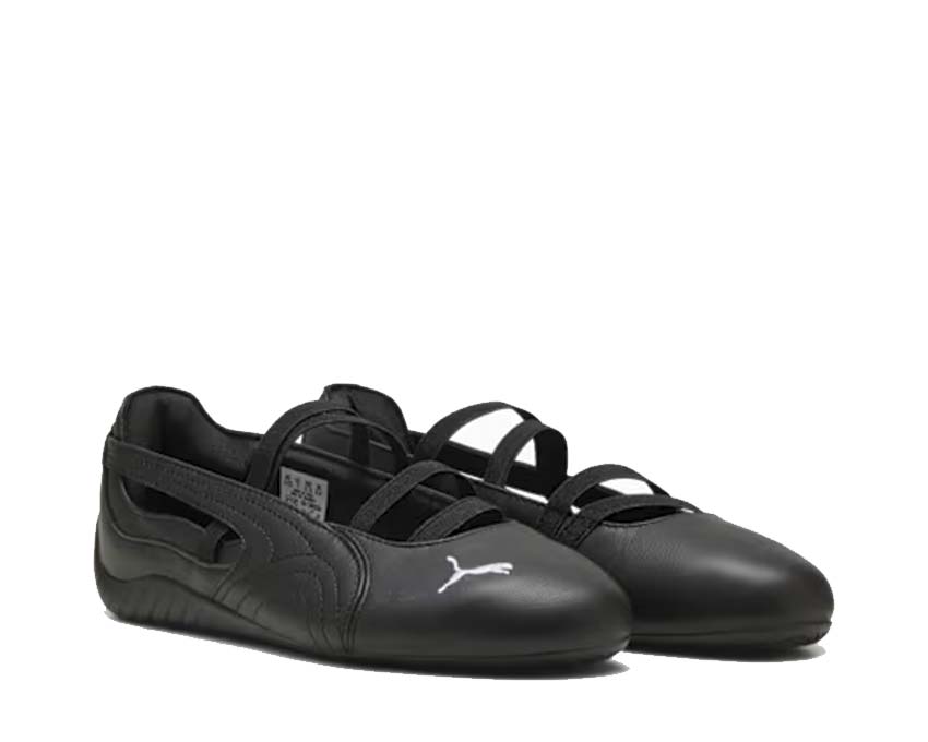 Puma Speedcat Ballet LTH Wns Black detalle — cuero grano completo Speedcat