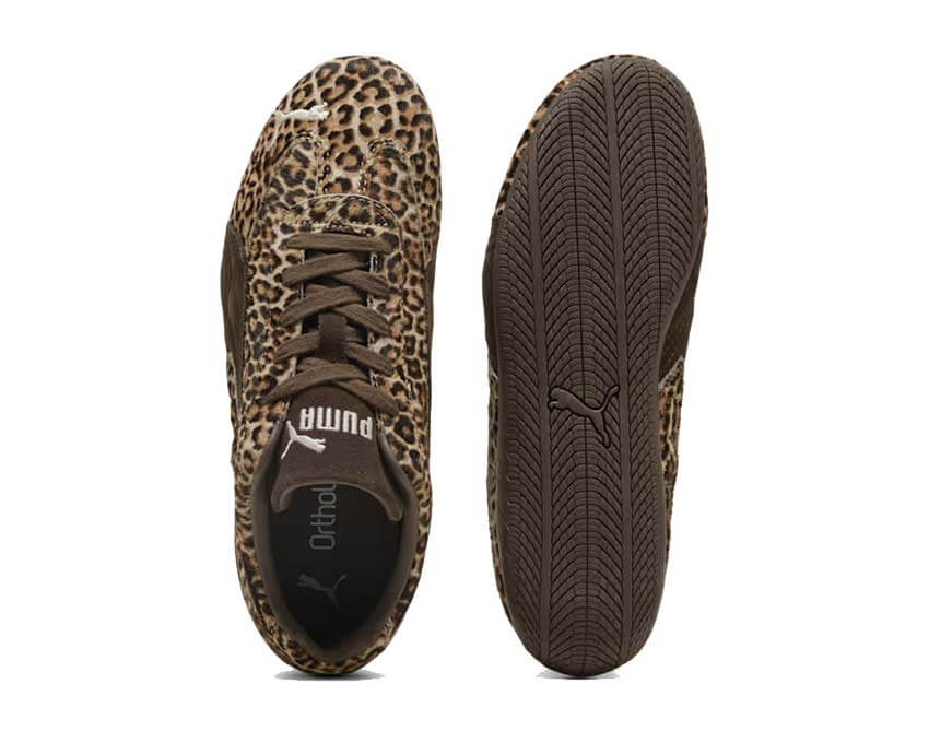 Puma Speedcat Wild dos — talon Speedcat Wild W cuir imprimé