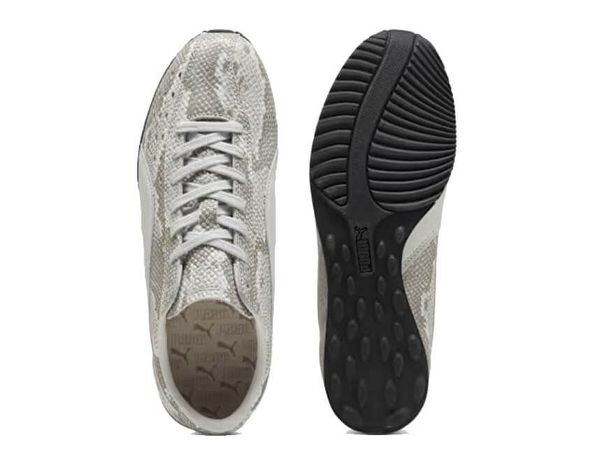 Puma Sprint Snake Gris dos — talon Sprint Snake cuir serpent gris
