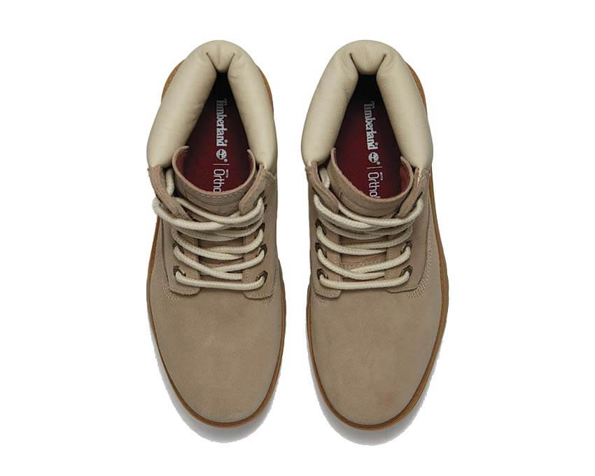 Timberland Stone Street 6 Inch Boot detalle — caña y cordones bota mujer impermeable