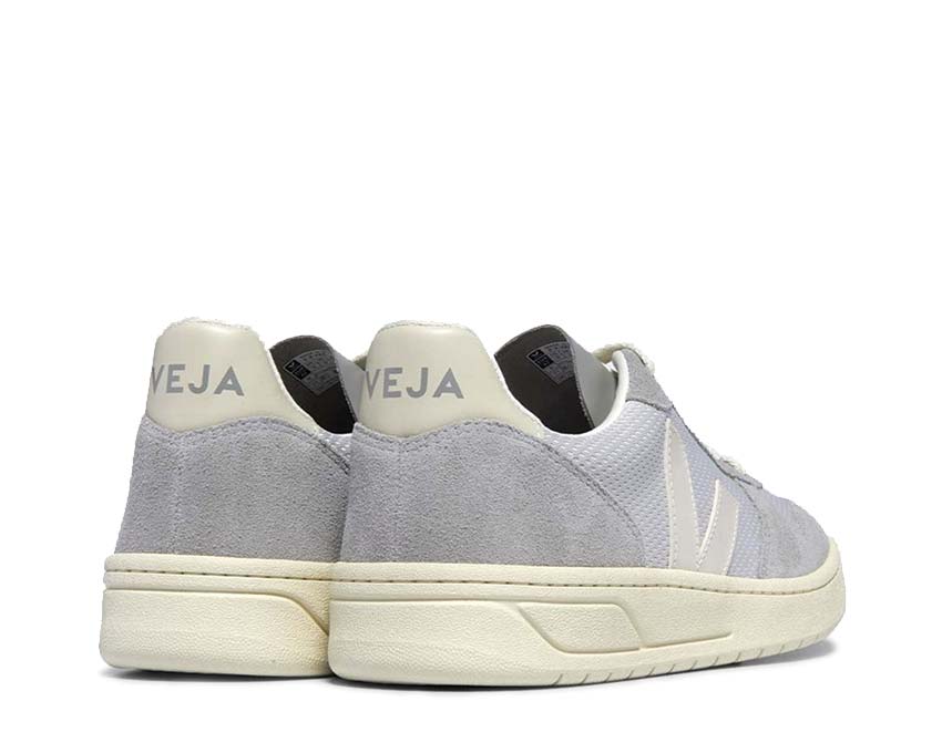 Veja V-10 Alveomesh Light Grey Pierre suela — suela caucho natural