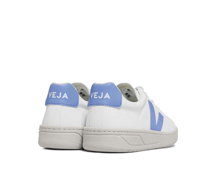 Veja Urca White/Aqua Sohle — Naturkautschuksohle