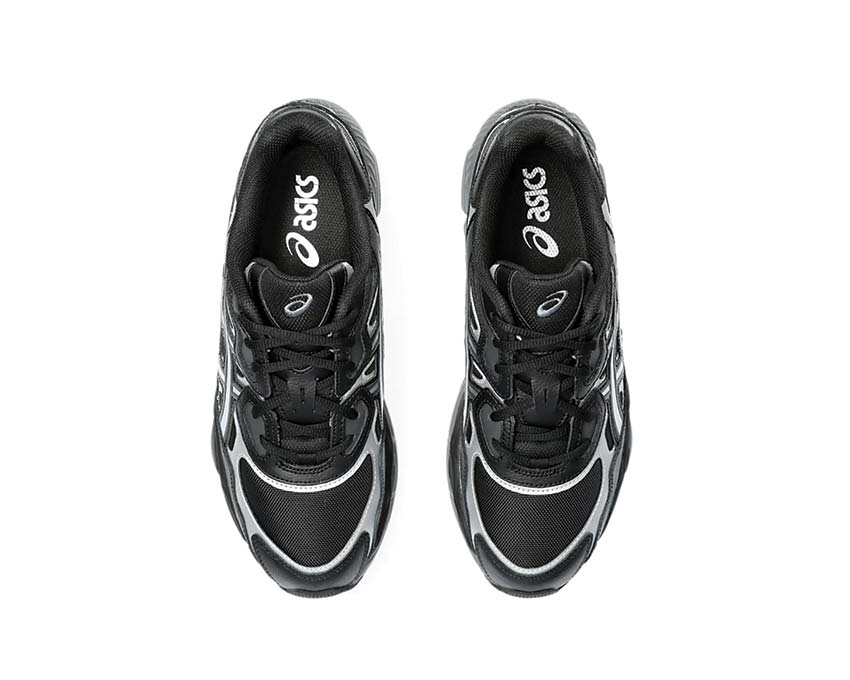 Asics Gel NYC Black/Graphite Grey arrière — amorti GEL talon vintage noirfonce.eu