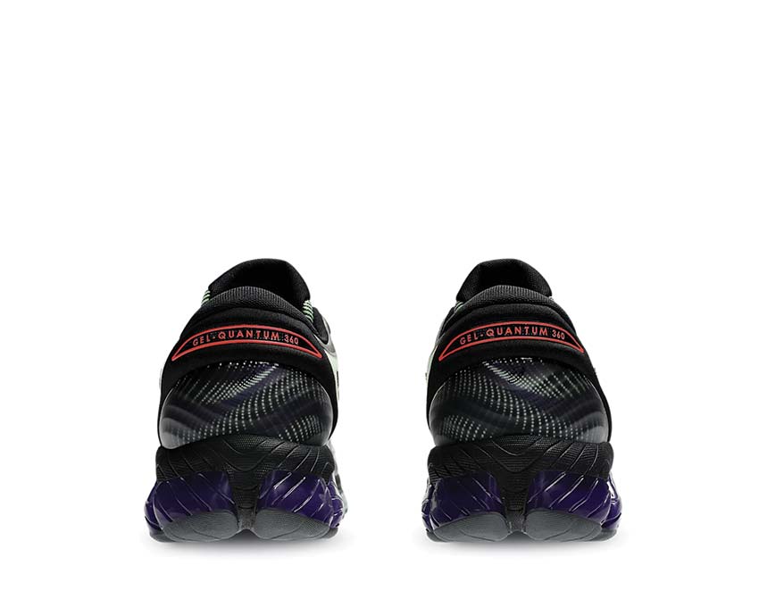 Asics Gel Quantum 360 VIII Illuminate Yellow/Black rear view — maximum Gel 360 cushioning