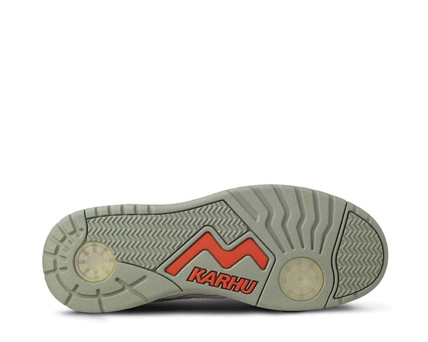Karhu Fusion XT Cloud Dancer/Agate Grey detail — Agate Grey accent