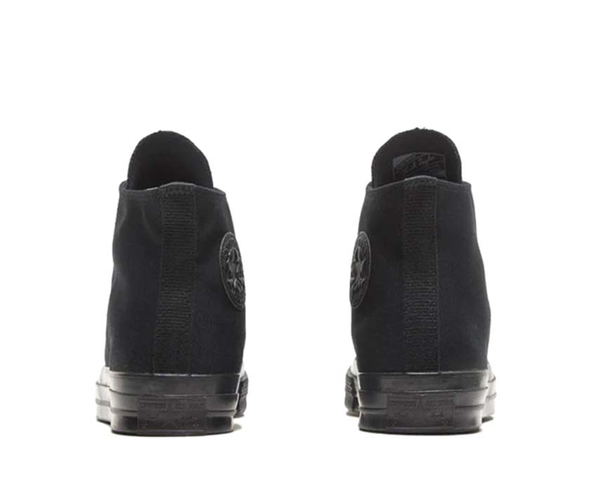 Converse Chuck 70 Hi Black Almost Black Sohle — schwarze Vulkanisierungssohle
