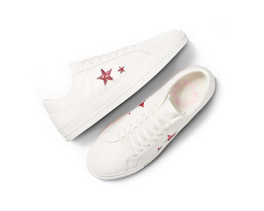 Converse X Turnstile One Star Pro White/Pink Detail — Turnstile Punk-Grafik