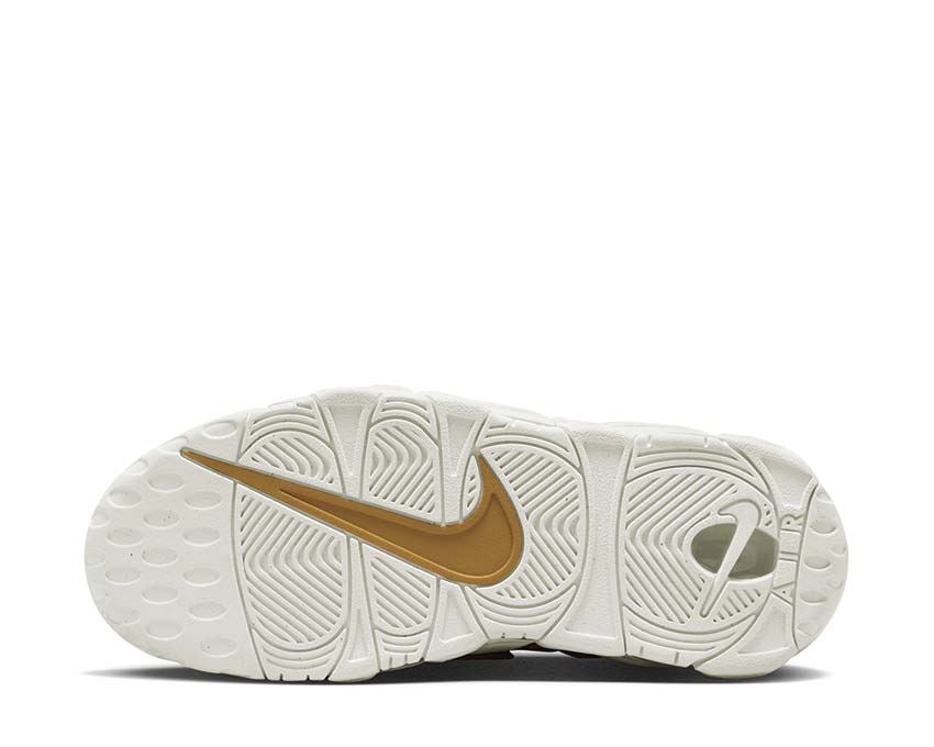Nike Air More Uptempo W Buff Gold — vue avant Sail femme